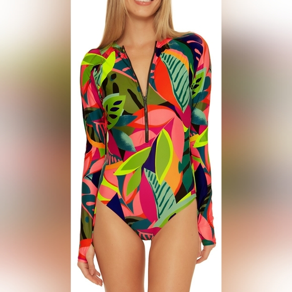 Trina TurkRainforest Paddle One-Piece Swimsuit 🪴 - Picture 1 of 6